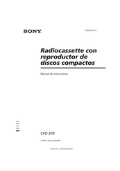 Sony CFD-370 Manual De Instrucciones