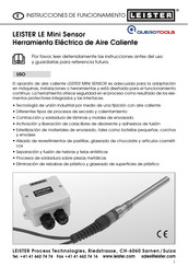 Leister LE Mini Sensor, 800 Instrucciones De Funcionamiento