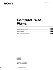 Sony CDP-XA555ES Manual De Instrucciones