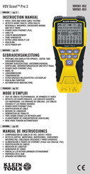 Klein Tools VDV Scout Pro 3 Manual De Instrucciones