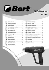 Bort BHG-2000U-K Instrucciones De Servicio