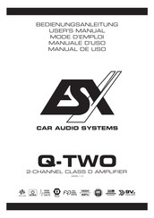 ESX Q-TWO Manual De Uso