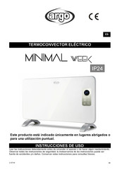 Argo MINIMAL WEEK Instrucciones De Uso