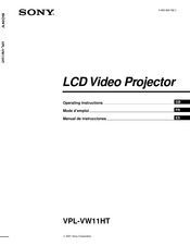 Sony VPL-VW11HT Manual De Instrucciones