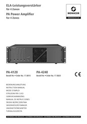 Monacor PA-4240 Manual De Instrucciones