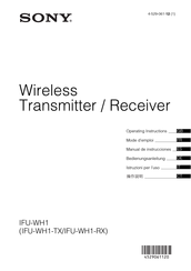 Sony IFU-WH1-RX Manual De Instrucciones