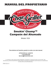 Char-Griller Smokin' Champ 1624 Manual Del Propietário