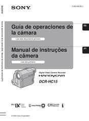 Sony Handycam DCR-HC15 Guía De Operaciónes