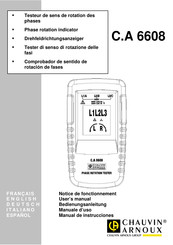 Chauvin Arnoux C.A 6608 Manual De Instrucciones