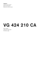 Gaggenau VG 424 210 CA Manual De Instrucciones