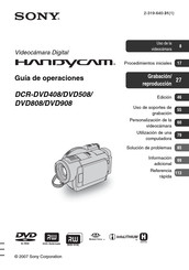 Sony Handycam DCR-DVD408 Guía De Operaciónes