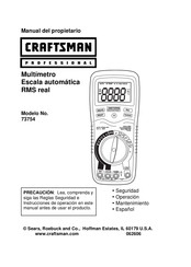 Craftsman professional 73754 Manual Del Propietário