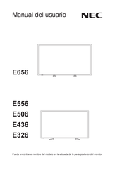 NEC E656 Manual Del Usuario