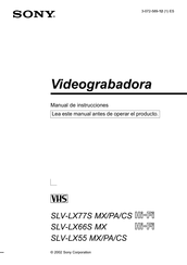 Sony SLV-LX77S CS Manual De Instrucciones