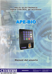 Clockcard Identificaсion APE-1000 Manual De Uso