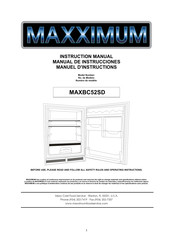 Maxximum MAXBC52SD Manual De Instrucciones