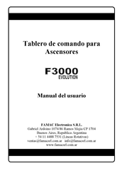 FAMAC F3000 EVOLUTION Manual Del Usuario