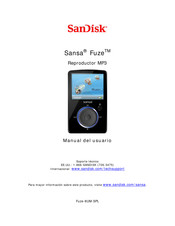 SanDisk Sansa Fuze Manual Del Usuario