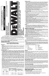 DeWalt DW257 Manual De Instrucciones