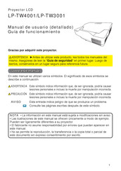 Hitachi LP-TW3001 Manual De Usuario