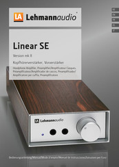 Lehmannaudio Linear Manual De Instrucciones