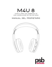 PSB Speakers M4U 8 Manual Del Propietário