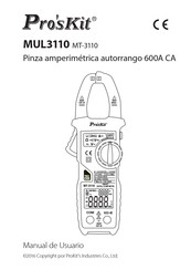 Pro'sKit MT-3110 Manual De Usuario