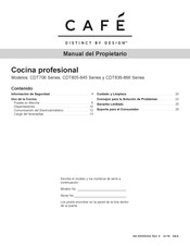 GE CAFE CDT706 Serie Manual Del Propietário