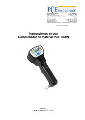 PCE Instruments PCE-1000N Instrucciones De Uso