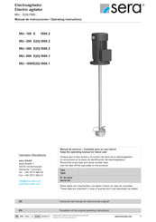 Sera MU-1000 E 1500.2 Manual De Instrucciones