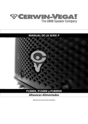 Cerwin-Vega P1000X Manual De Instrucciones