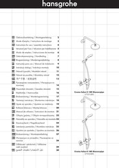 Hansgrohe Croma Select S 180 Showerpipe 27351400 Instrucciones De Montaje