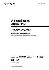 Sony HXR-MC50P Manual De Instrucciones