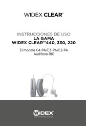 Widex Clear C2-PA Instrucciones De Uso