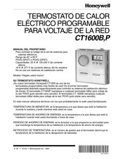 Honeywell CT1600B Manual Del Propietário