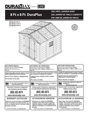USP DuraMax 8 Ft x 8 Ft DuraPlus Manual Del Propietário