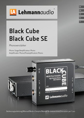 Lehmannaudio Black Cube SE Manual De Instrucciones