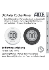 ADE TD 1800-1 Manual De Instrucciones