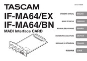 Tascam IF-MA64/EX Manual Del Usuario