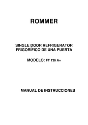 ROMMER FT 136 A+ Manual De Instrucciones