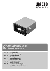 Waeco AirCon Service Center R-134a Instrucciones De Uso