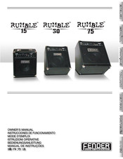 Fender Rumble 75 Instrucciones De Funcionamiento