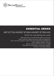 SilverStone Essential SST-ET550-HG Manual De Instrucciones