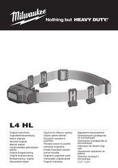 Milwaukee L4 HL-201 Manual Original