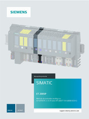 Siemens SIMATIC ET 200SP AI 4xRTD/TC 2-/3-/4- wire HF Manual De Producto