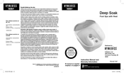 HoMedics THERA-P FB-65-THP Manual De Instrucciones E Información De Garantía