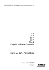 Case 321F 2014 Manual Del Operario