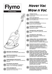 Electrolux Flymo Hover Vac Información Importante