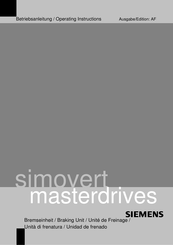 Siemens SIMOVERT MASTERDRIVES 6SE7087-6CX87-2DA1 Manual Del Usuario