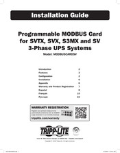 Tripp-Lite MODBUSCARDSV Guia De Instalacion
